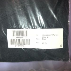 UNOPENED ASOS curve black high waisted jegging